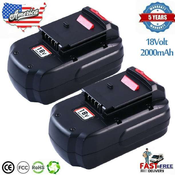 2-pack 18v 18 Volt NiCd Battery for Porter Cable PC18B PCMVC PCXMVC Pcc489n Tool for sale online